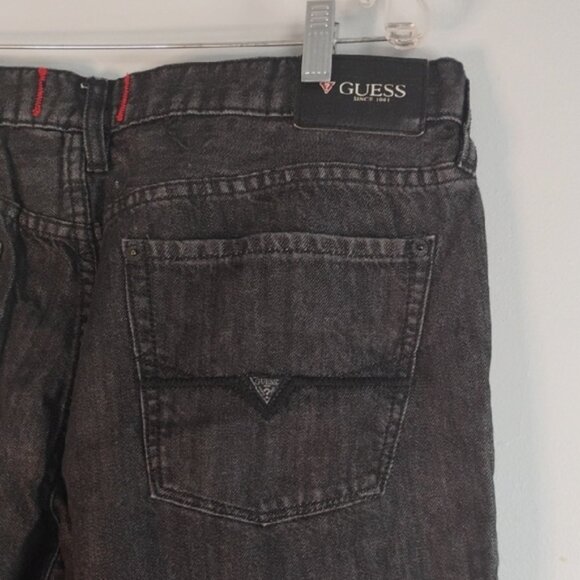 GUESS Slim Straight Del Mar Fit Men's Black Jeans Size 38/30 - Picture 8 of 11
